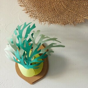 Artificial Plant Green Papercraft Made in Japan