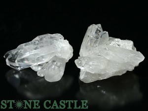 ☆一点物☆【原石】トマスゴンザガ産水晶クラスター (EX++) (2個セット) No.69 【パワーストーン】