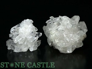 ☆一点物☆【原石】トマスゴンザガ産水晶クラスター (EX++) (2個セット) No.73 【パワーストーン】