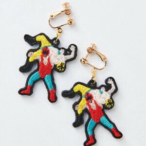 【ピアス／イヤリング】【名入れ可】 「アルゼンチンバックブリーカー」刺繍