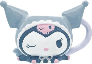Mug black Sanrio Characters Face KUROMI