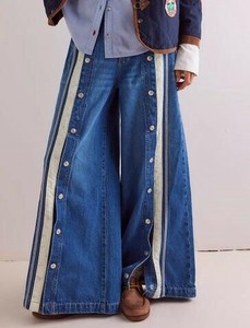 デニムパンツ ワイドパンツ 快適 レディース ファッション MBQ2176