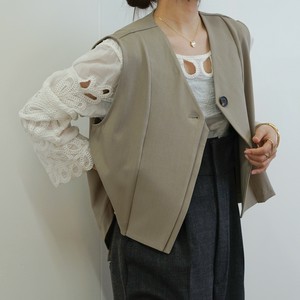 Vest/Gilet Beige Short Vest black