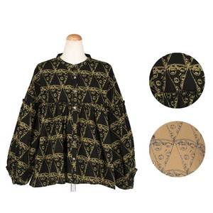 Button Shirt/Blouse Frilled Blouse