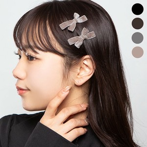 ヘアピン《ベロアミニリボンヘアピン 全4色》