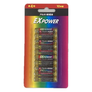 アルカリ 乾電池 単4 10本 PEXPOWER TD