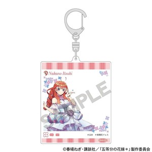 ■2025AW　先行予約■　五等分の花嫁　SNS風アクリルキーホルダー　中野 五月/紫陽花ドレス