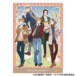 ■2025AW　先行予約■　ヘタリア World★Stars　シングルクリアファイル　ピンク/食べ歩きグルメ