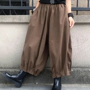 ワイドパンツ 九分丈 無地 ゆったり 快適 レディース ファッション  MBQ2205