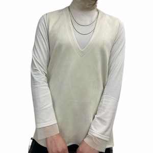 Vest/Gilet Ladies fashion Beige V-Neck Casual