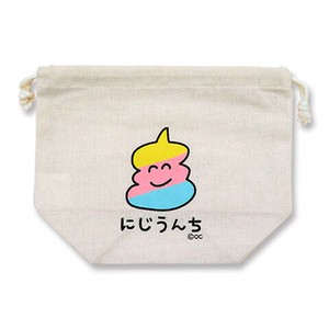 （取り寄せ品）ｷﾝﾁｬｸ 巾着　おえかきさん　小物入れ　オクタニ