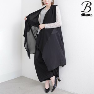 シフォン切替ドレープベスト　レイヤード　2025新作aw　BRILLANTE東京  (198562）