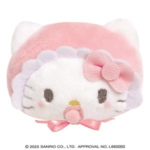 ■2025AW　先行予約■　サンリオキャラクターズ　ぬいぐるみバッジ　ハローキティ/ベビー