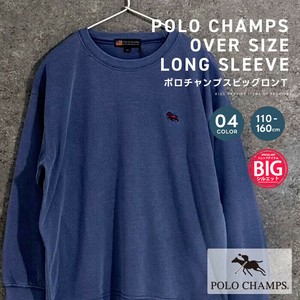 キッズ POLOCHAMPS ピグメントBIGロンT ポロチャンプス「PL45-03」