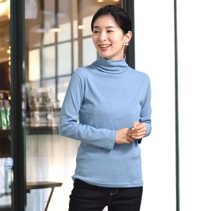 【2025年8月新作】【日本製】ガーゼフライススーパーハイネック長袖カットソーTシャツ（B31153）