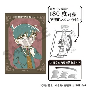 ■2025AW　先行予約■　名探偵コナン　アート缶バッジ　江戸川 コナン/ジュエル/クラパレット