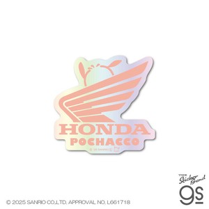 はぴだんぶい×Super Cub ホログラムステッカー ロゴ ポチャッコ サンリオ sanrio Honda グッズ LCS1742