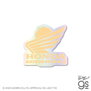 はぴだんぶい×Super Cub ホログラムステッカー ロゴ あひるのペックル サンリオ sanrio Honda LCS1745