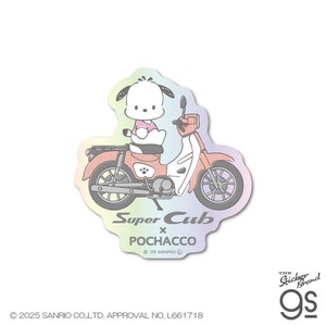 はぴだんぶい×Super Cub ホログラムステッカー ポチャッコ サンリオ sanrio Honda グッズ LCS1748