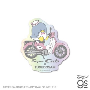 はぴだんぶい×Super Cub ホログラムステッカー タキシードサム サンリオ sanrio Honda グッズ LCS1752