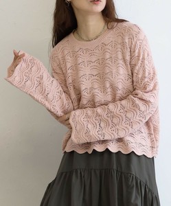 Sweater/Knitwear Openwork Short Length [2025 NEW]