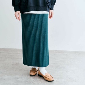 スカート《リブニットタイトロングスカート 》《現品限り》