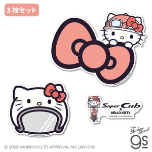 【3枚セット】 Super Cub×サンリオキャラクターズ ビッグステッカーセット シナモロール Honda LCS1756