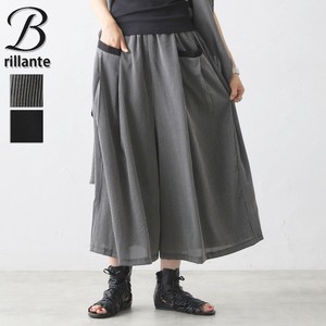 ワイドデザインパンツ85丈 (セットアップ可ジレ有/別売) 2025盛夏〜初秋　BRILLANTE東京（187942）