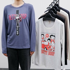 予約販売 ベティ プリント長袖Tシャツ 2柄 長袖 ロンT Tシャツ ベティちゃん BETTY BOOP ユニセックス