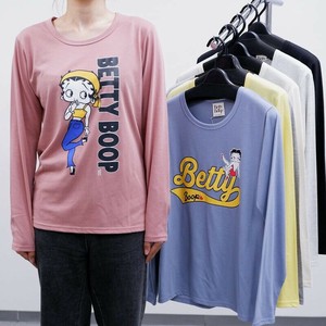 ベティ プリント長袖Tシャツ 2柄 長袖 ロンT Tシャツ ベティちゃん BETTY BOOP ユニセックス