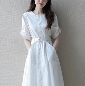 ワンピース 半袖 無地 夏 快適 レディース ファッション MBQ2271