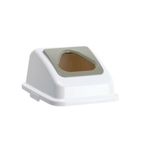 エコ分別カラーペールW45 三角穴 ペットボトル 灰 DS1946415