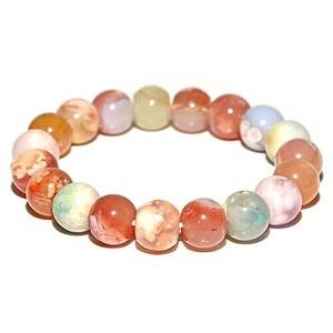Gemstone Bracelet Agate Blossom 11mm
