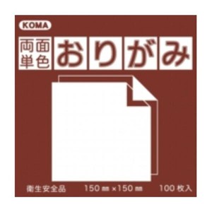両面単色おりがみ 24cm ちゃ/きいろ B24-15 5 セット