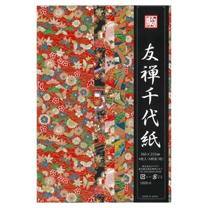 友禅千代紙 4柄 360×255mm U600-6 10 セット