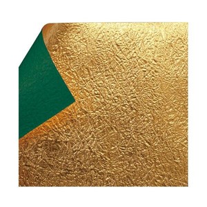 もみ金箔両面和紙 単色 18cm 緑 10枚入 KJ-25G 5セット