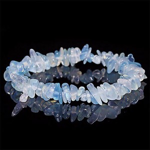 Gemstone Bracelet Aquamarine/Coral Natural Stone