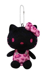 娃娃/动漫角色玩偶/毛绒玩具 Hello Kitty凯蒂猫 黑 球链玩偶