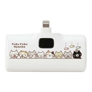 ふくふくにゃんこ ライトニングモバイルバッテリー�A