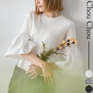 【即納】【9/12〜予約販売】お袖布帛切替 七分袖ニット 2025人気 新作 chouchou東京