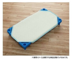 コット用タオル敷きパッド 58×101cm ブルー 1592139