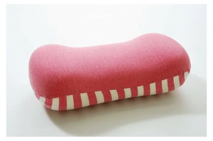 クッション 低反発 腰当 マイクロファイバー 無地 「エルマー」 約40×20cm ピンク 9294089