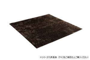 ラグ 制菌加工 約1.5畳 約130×185cm ホットカーペット対応 ブラウン 3986329