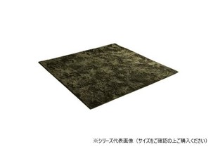 ラグ 制菌加工 約1.5畳 約130×185cm ホットカーペット対応 グリーン 3986359