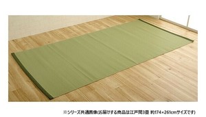 日本製 洗えるカーペット グリーン 江戸間3畳 約174×261cm 1090250121002