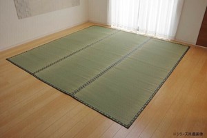 純国産い草 上敷き カーペット 双目織 「松」 六一間8畳 約370×370cm 1010030014802