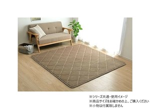 ラグ コーデュロイ 無地 約185×240cm 約3畳 こたつ敷布団 ベージュ 1290970025601