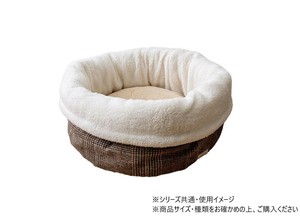 バラン ペットクッション 折曲ラウンドM 40×40cm ブラウン 1410320026222