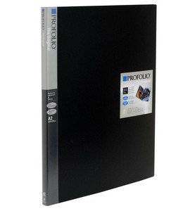 ナカバヤシ プロフォリオ A2判 24P ブラック IA-12-A2N