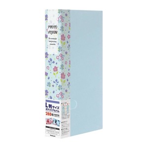 ナカバヤシ　フォトホルダー288　ポケットアルバム　花　ブルー　PHE2288A-B
